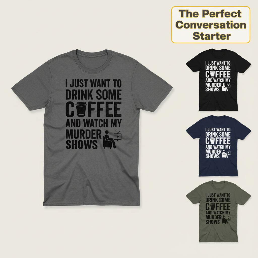 Coffee & Crime Shows T-Shirt_color_hero