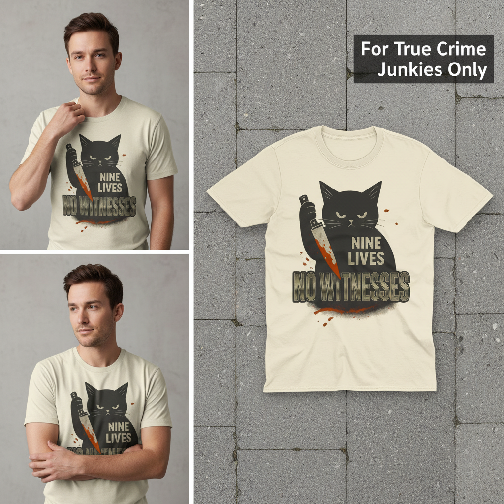 Nine Lives No Witnesses T-Shirt_3_panel