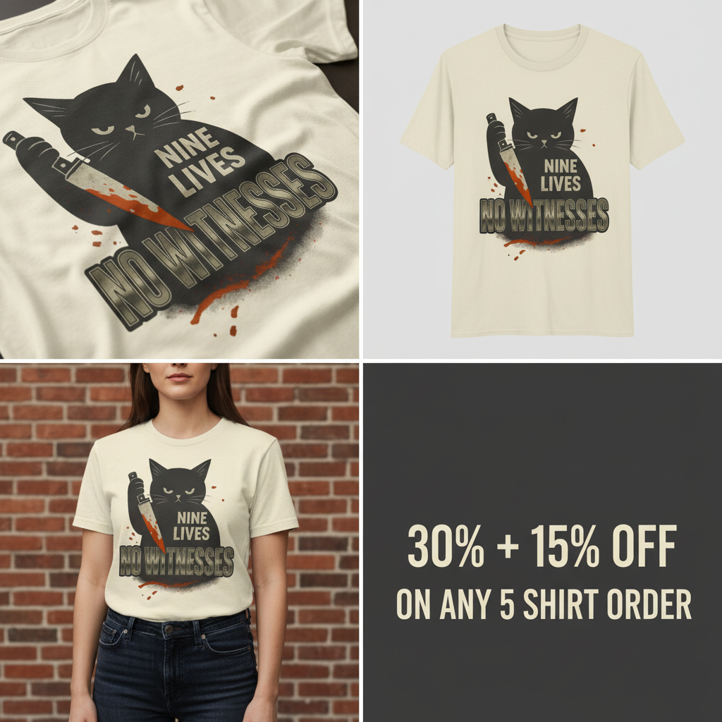 Nine Lives No Witnesses T-Shirt_4_panel