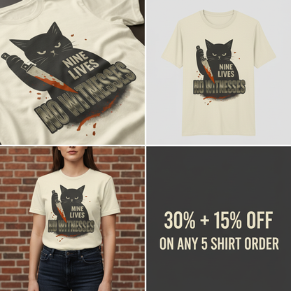 Nine Lives No Witnesses T-Shirt_4_panel