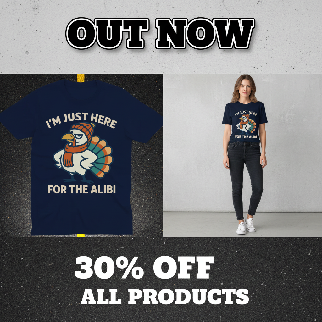 Here for the Alibi T-Shirt_pet_companion