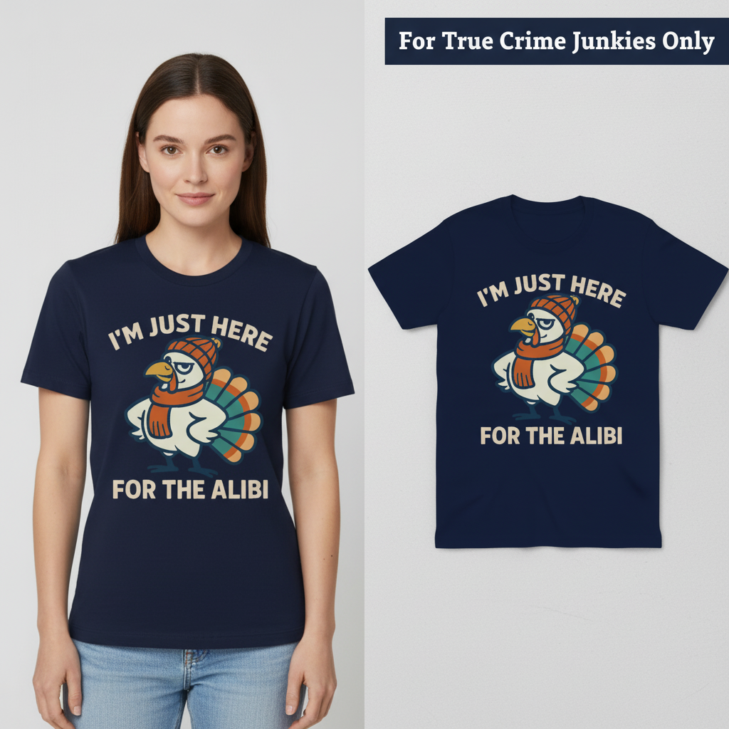 Here for the Alibi T-Shirt_model_flat