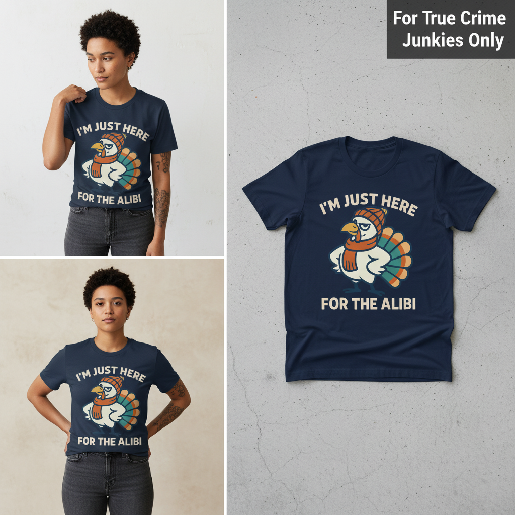 Here for the Alibi T-Shirt_3_panel