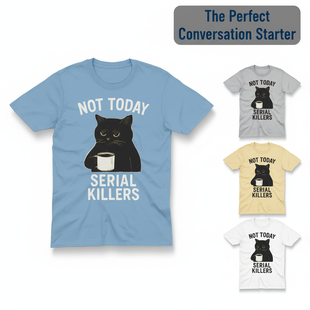 Not Today Serial Killers T-Shirt_color_hero