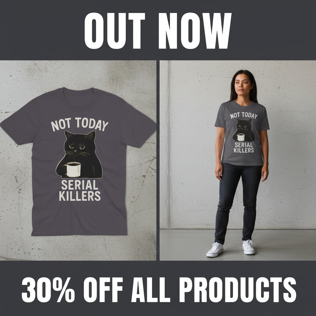 Not Today Serial Killers T-Shirt_pet_companion