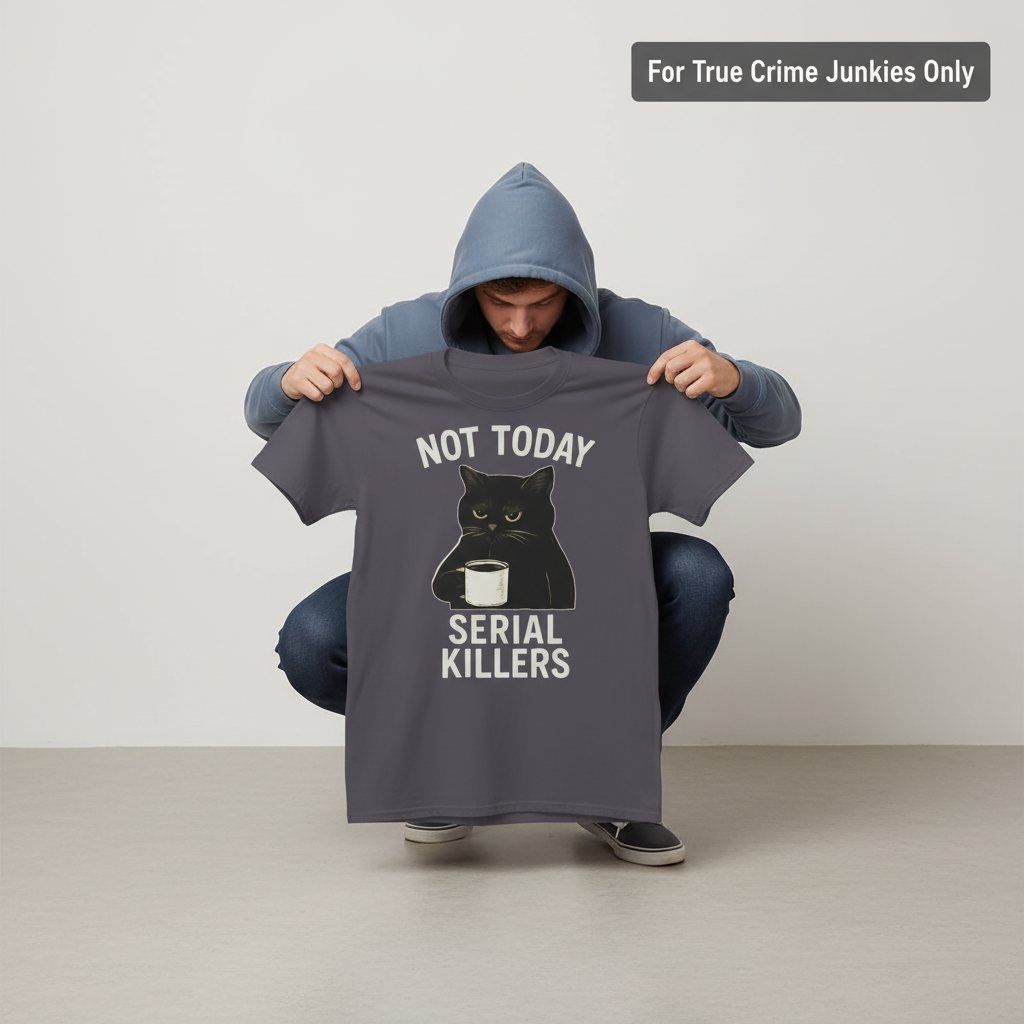 Not Today Serial Killers T-Shirt_dangle
