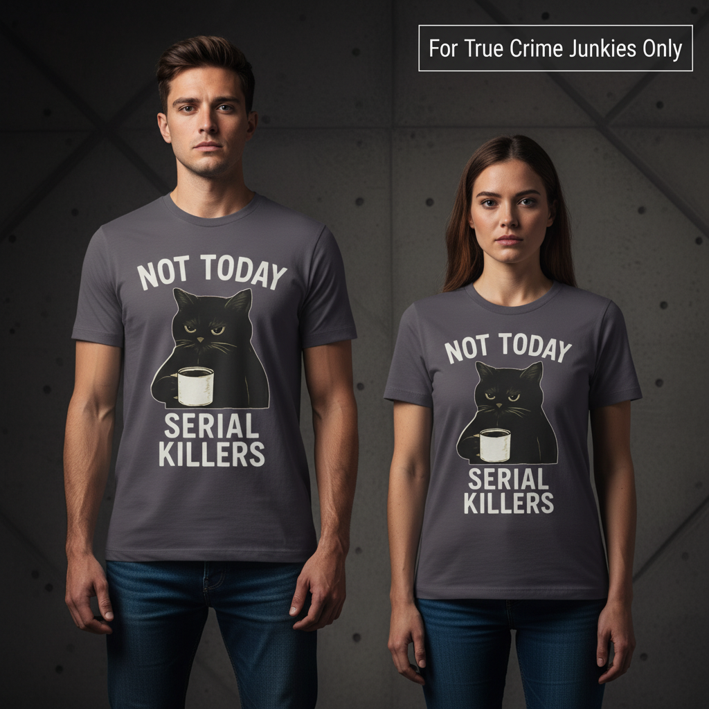 Not Today Serial Killers T-Shirt_stoic