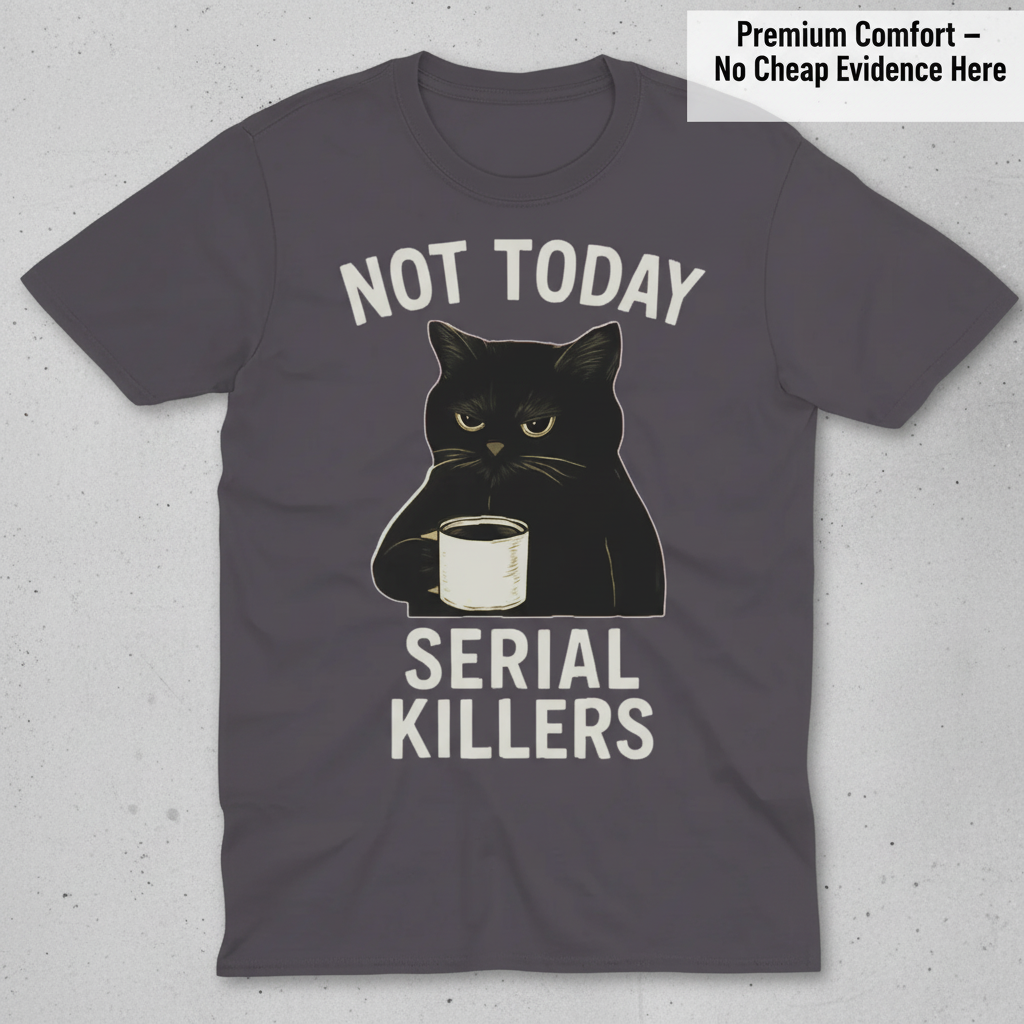 Not Today Serial Killers T-Shirt_clean