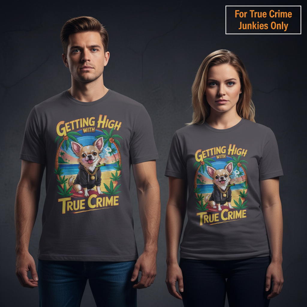 Getting High with True Crime T-Shirt_stoic