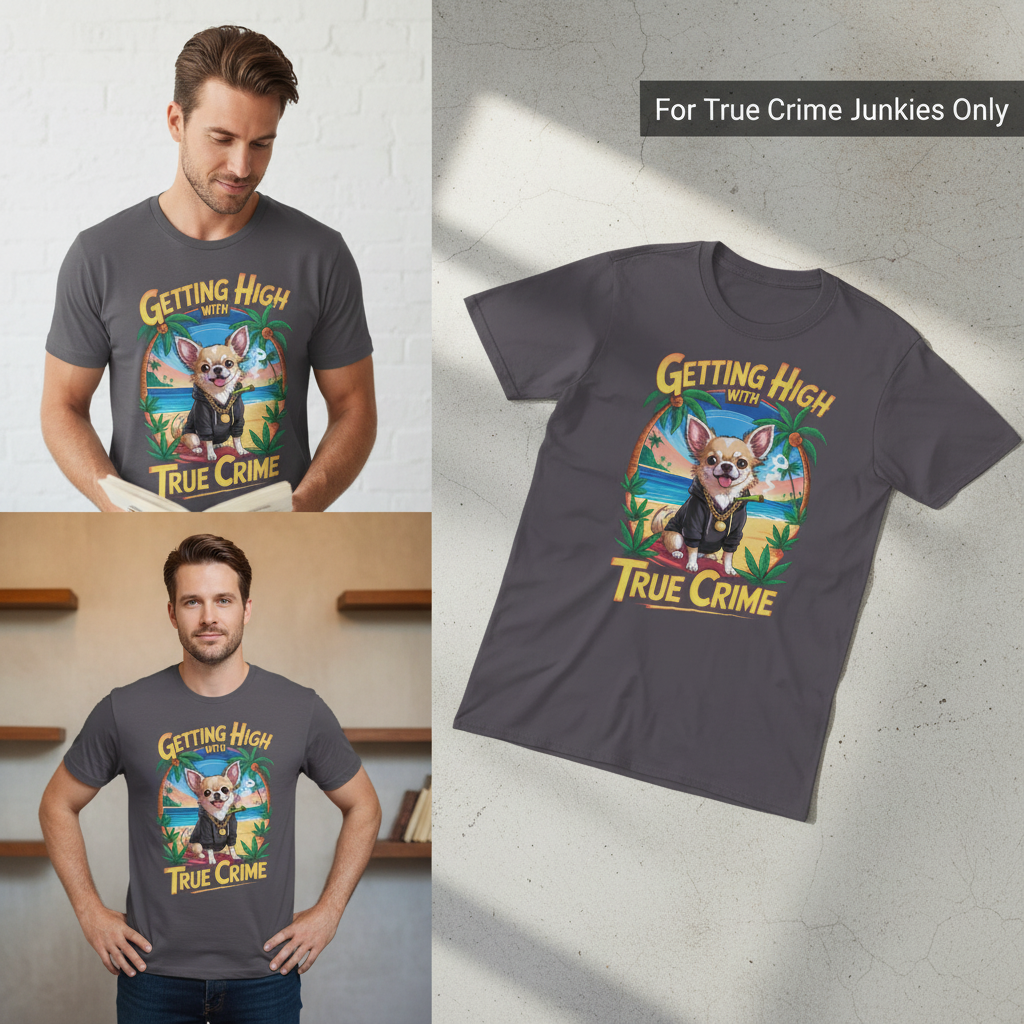 Getting High with True Crime T-Shirt_3_panel