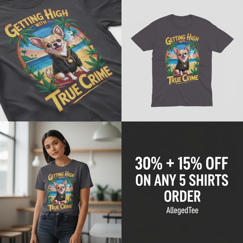 Getting High with True Crime T-Shirt_4_panel