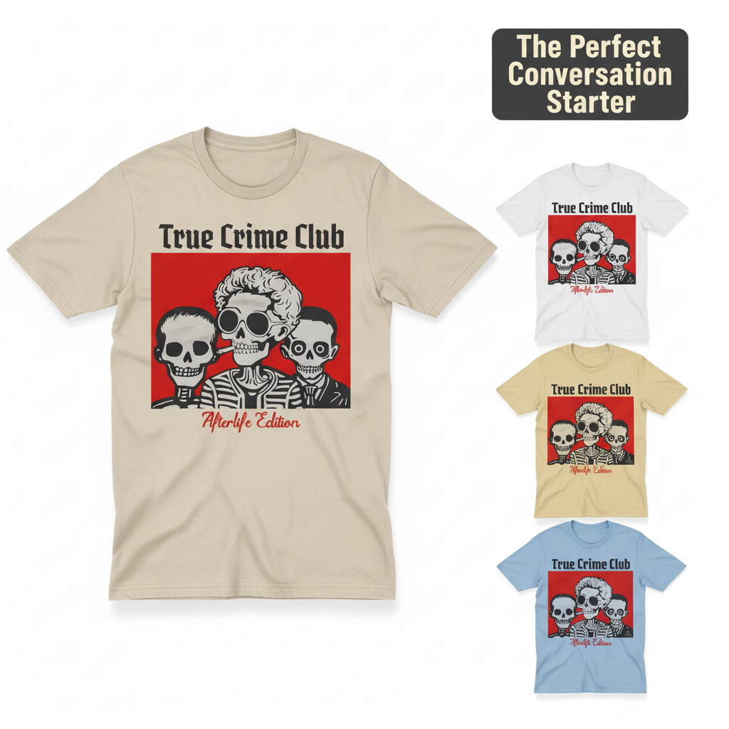True Crime Club - Afterlife Edition T-shirt_color_hero