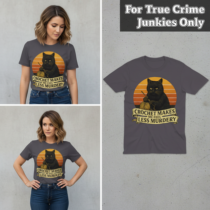 Less Murdery Crochet Cat T-Shirt_3_panel