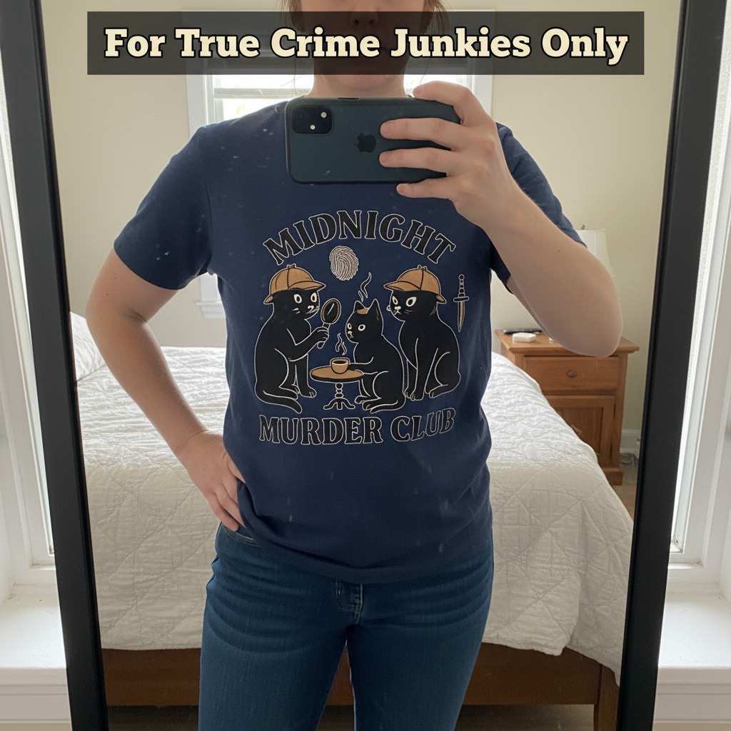 Midnight Murder Club T-Shirt_mirror_selfie