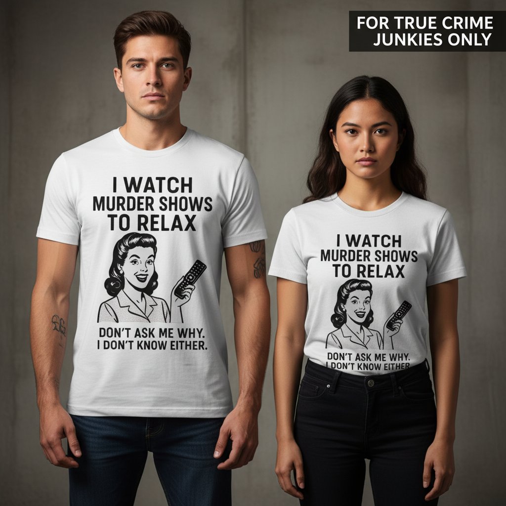 Murder Shows & Chill T-Shirt_stoic