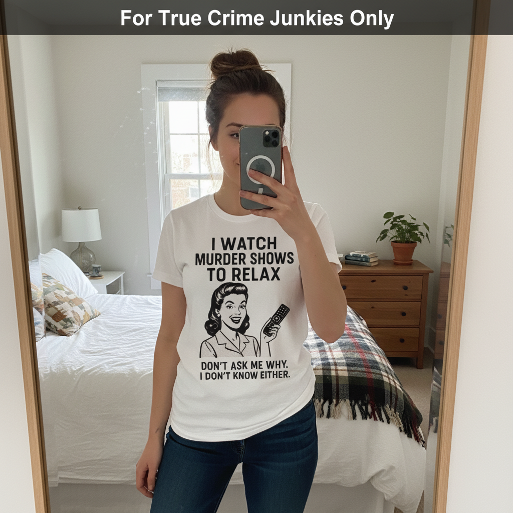 Murder Shows & Chill T-Shirt_mirror_selfie