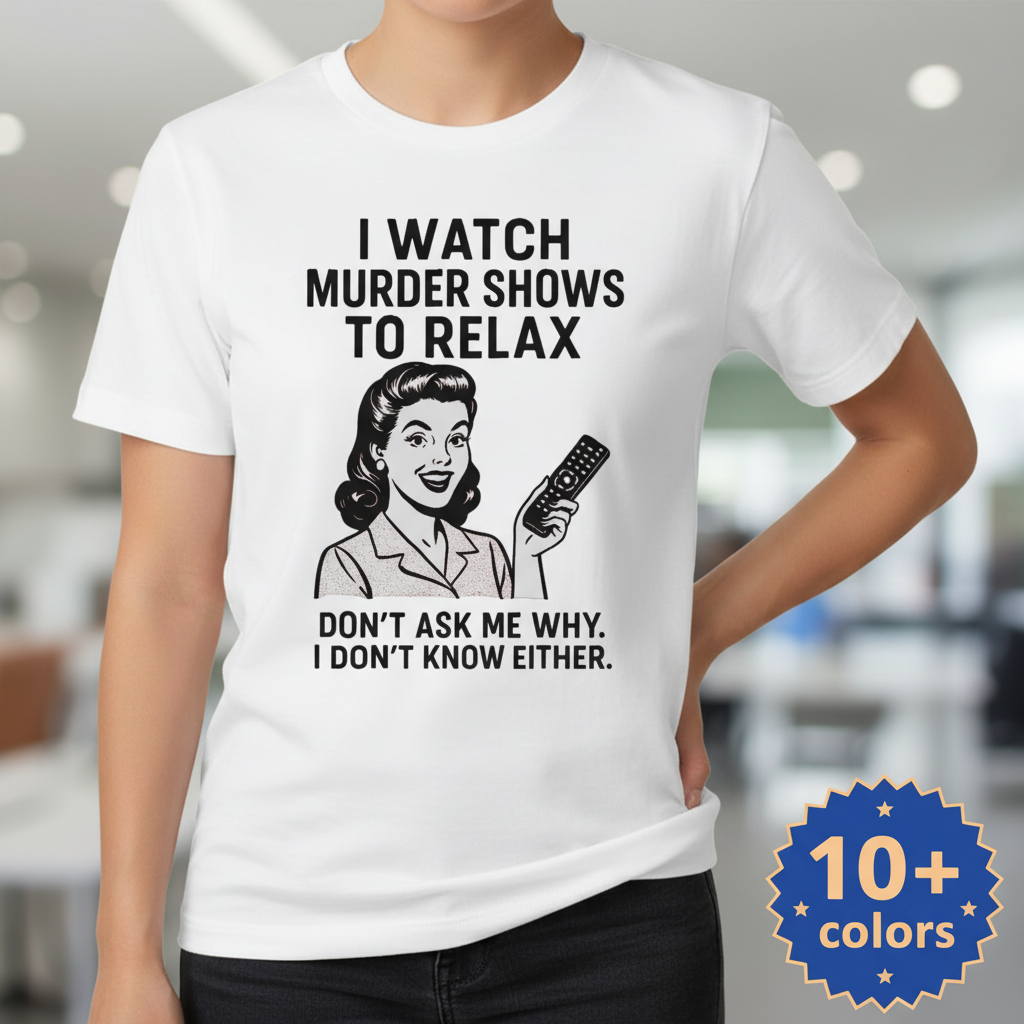 Murder Shows & Chill T-Shirt_badge