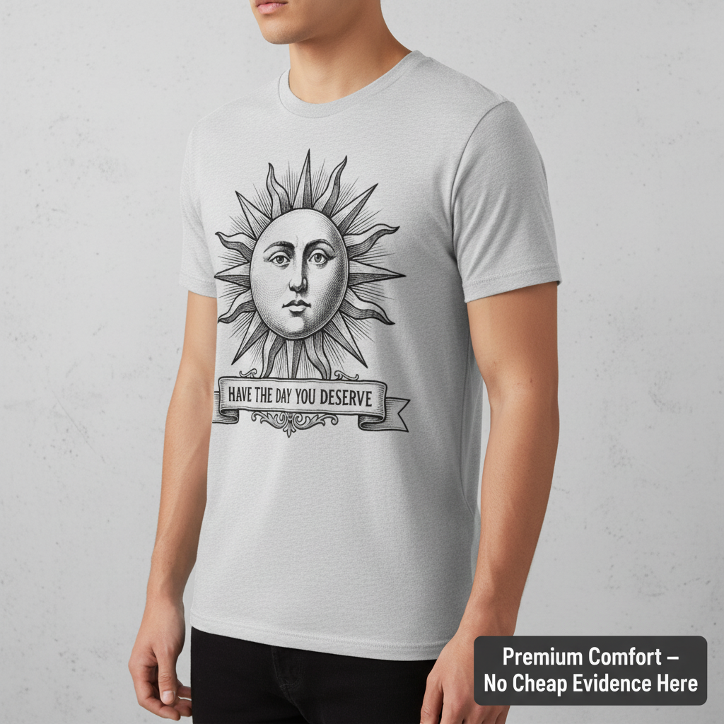 Have the Day You Deserve T-Shirt__space