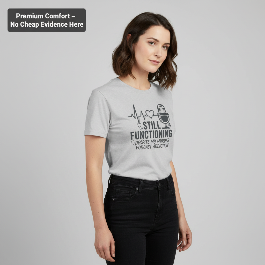 Still Functioning Murder Podcast T-Shirt__benefit