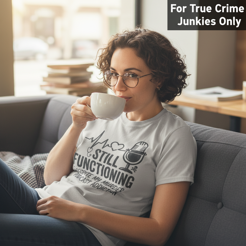 Still Functioning Murder Podcast T-Shirt__lifestyle