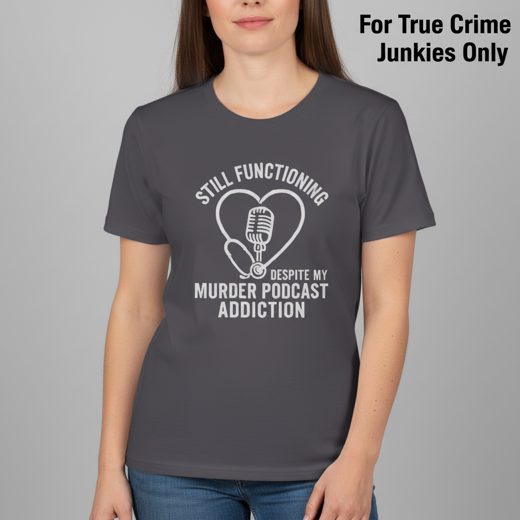 Murder Podcast Addiction T-Shirt__hero