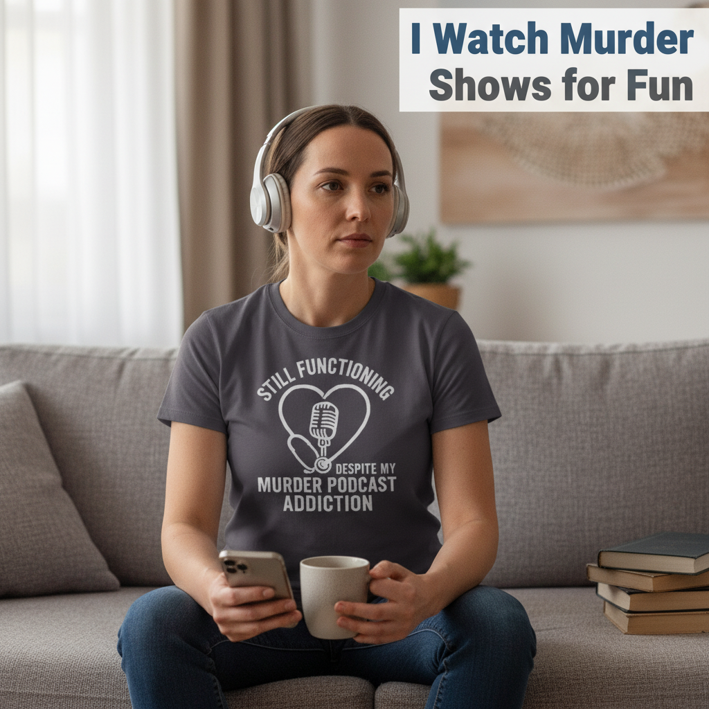 Murder Podcast Addiction T-Shirt__use