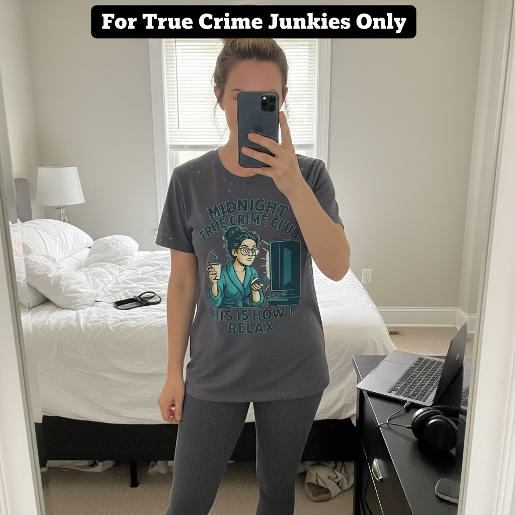 Midnight True Crime Club T-Shirt_mirror_selfie