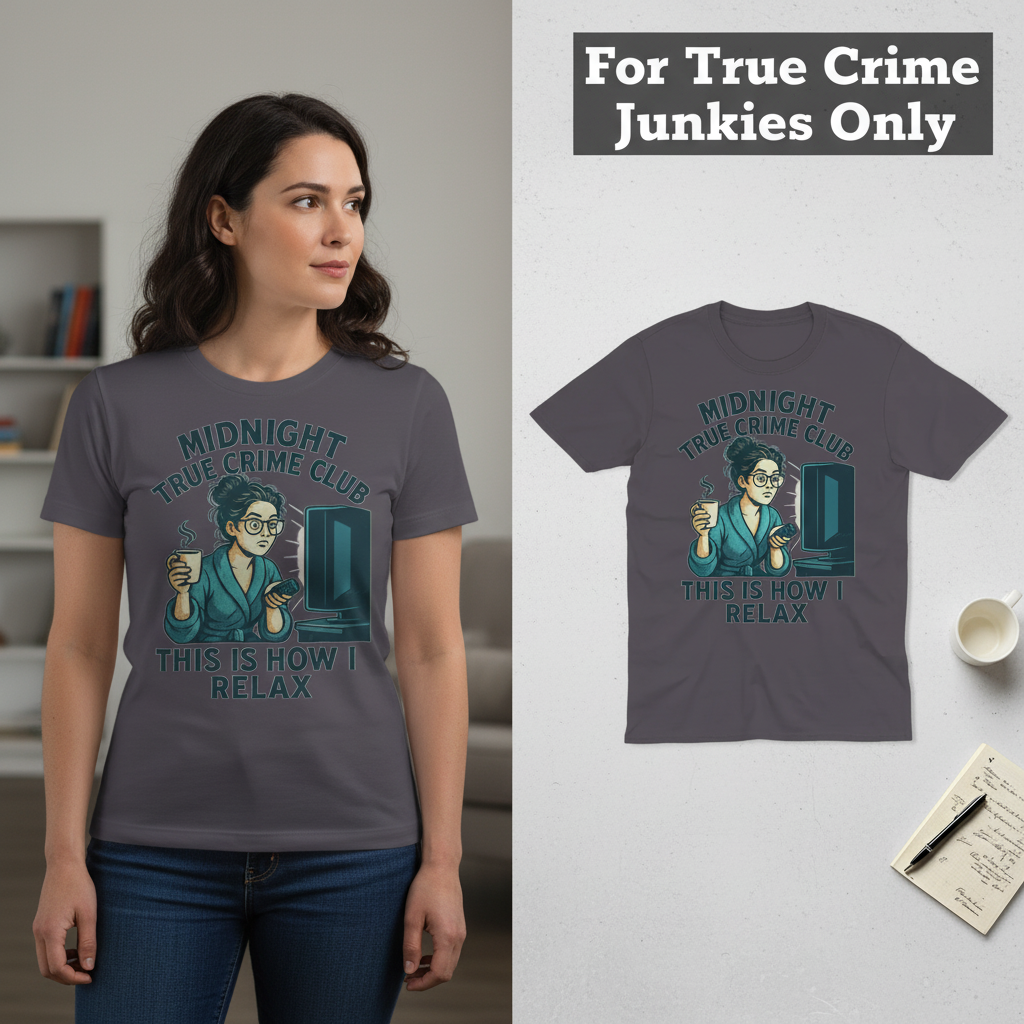 Midnight True Crime Club T-Shirt_model_flat