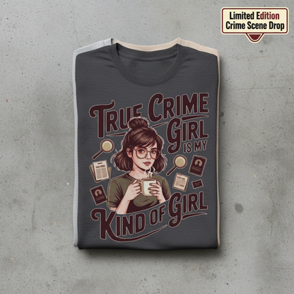 True Crime Girl T-Shirt_stacked_flatlay