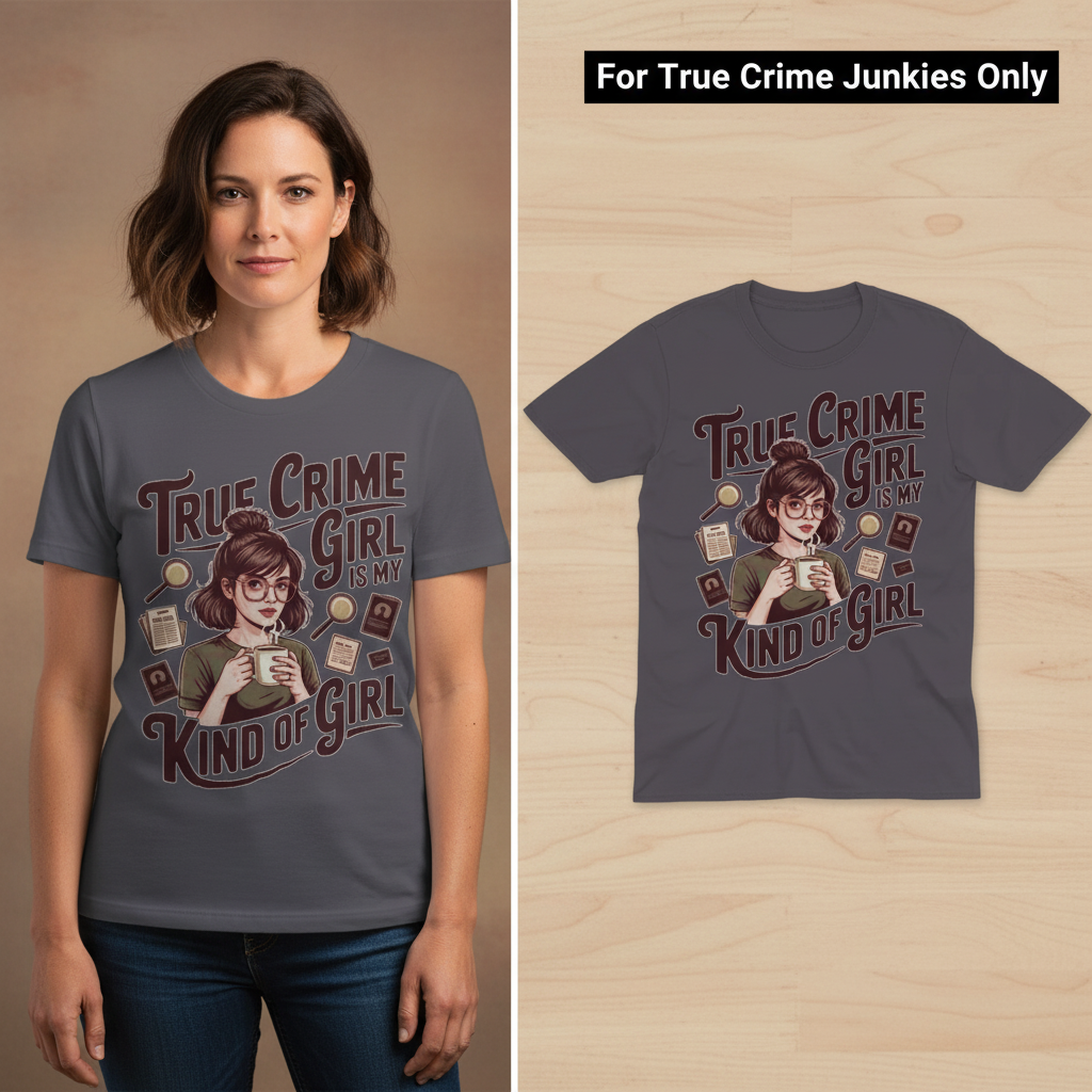 True Crime Girl T-Shirt_model_flat