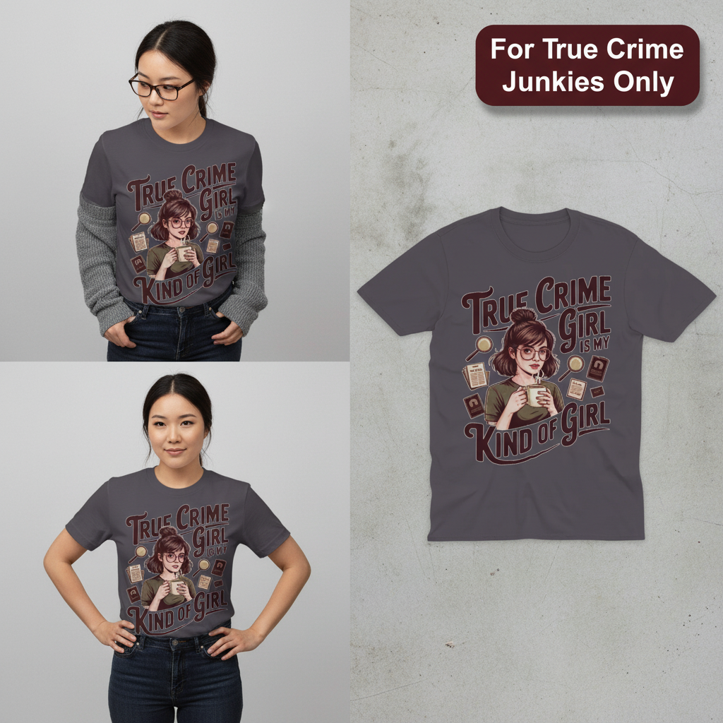True Crime Girl T-Shirt_3_panel