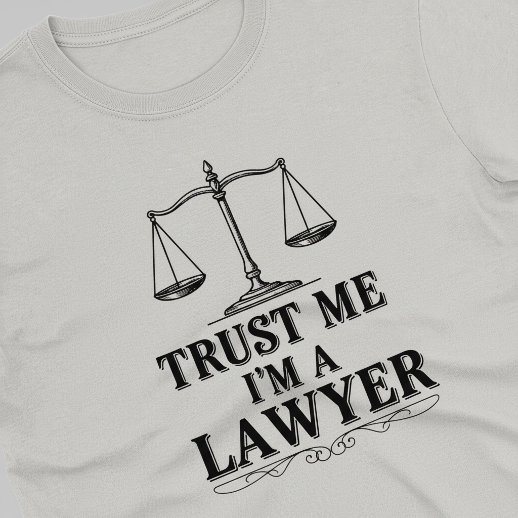 Trust Me I'm a Lawyer T-Shirt__detail