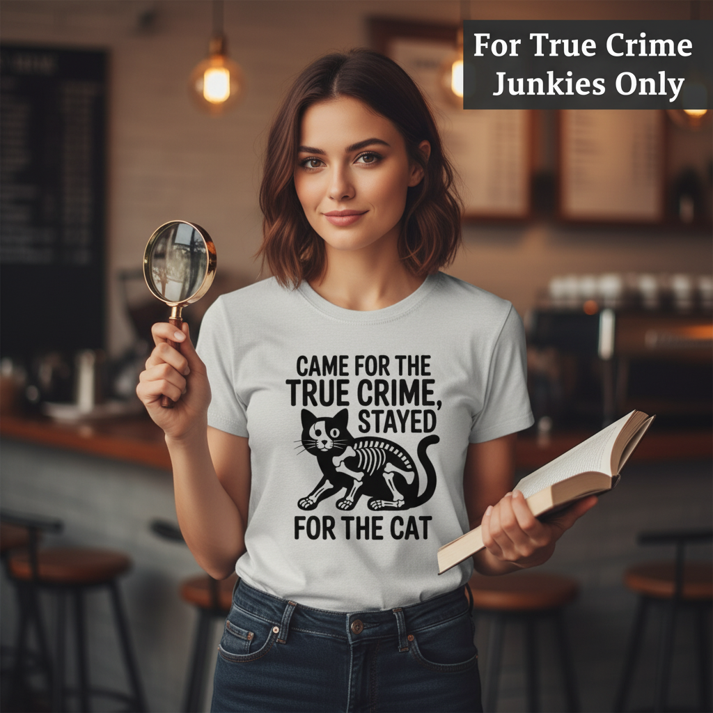 True Crime Cat Lover T-Shirt_prop_inteact