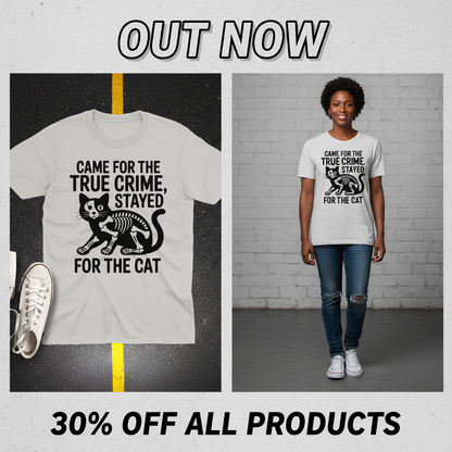 True Crime Cat Lover T-Shirt_pet_companion