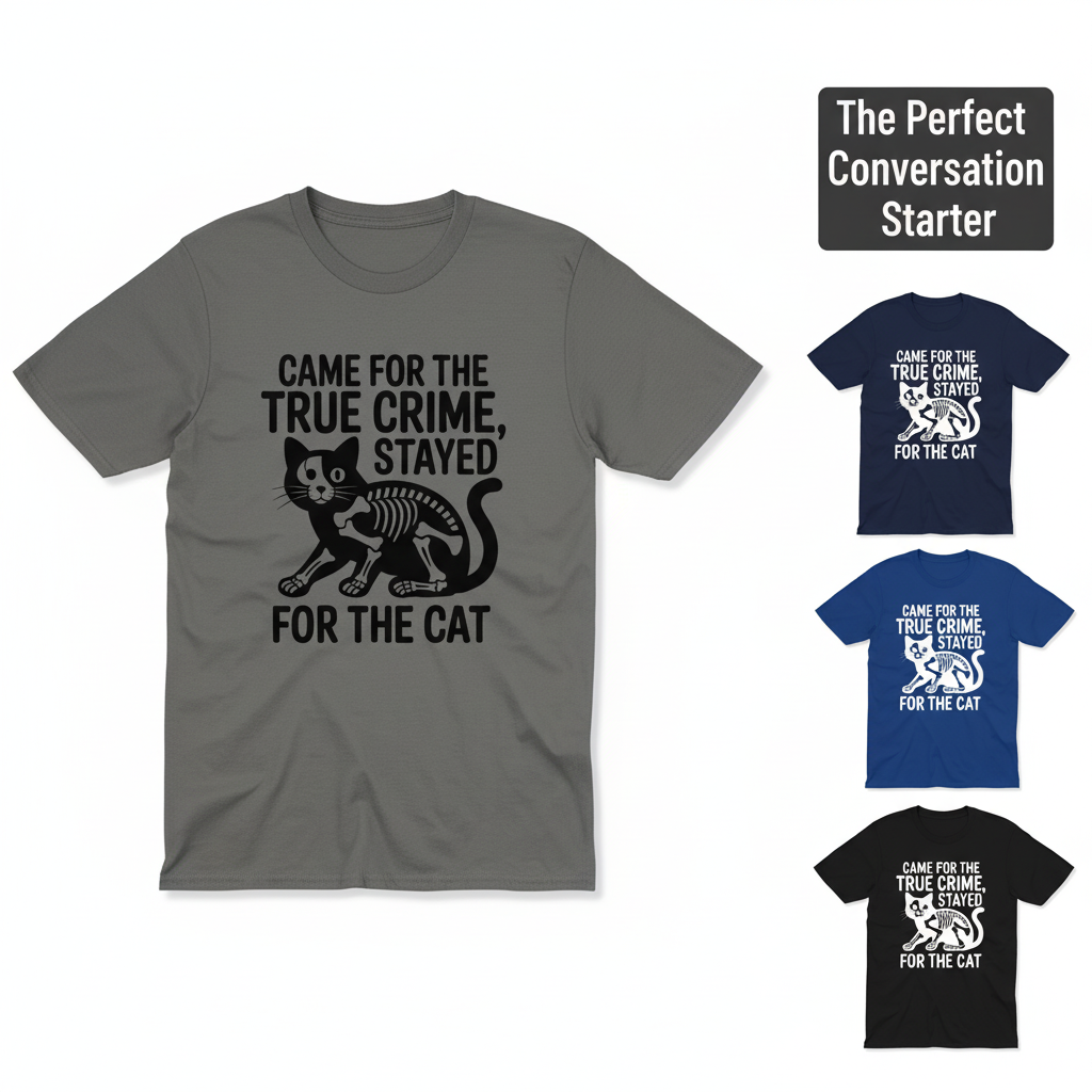 True Crime Cat Lover T-Shirt_color_hero