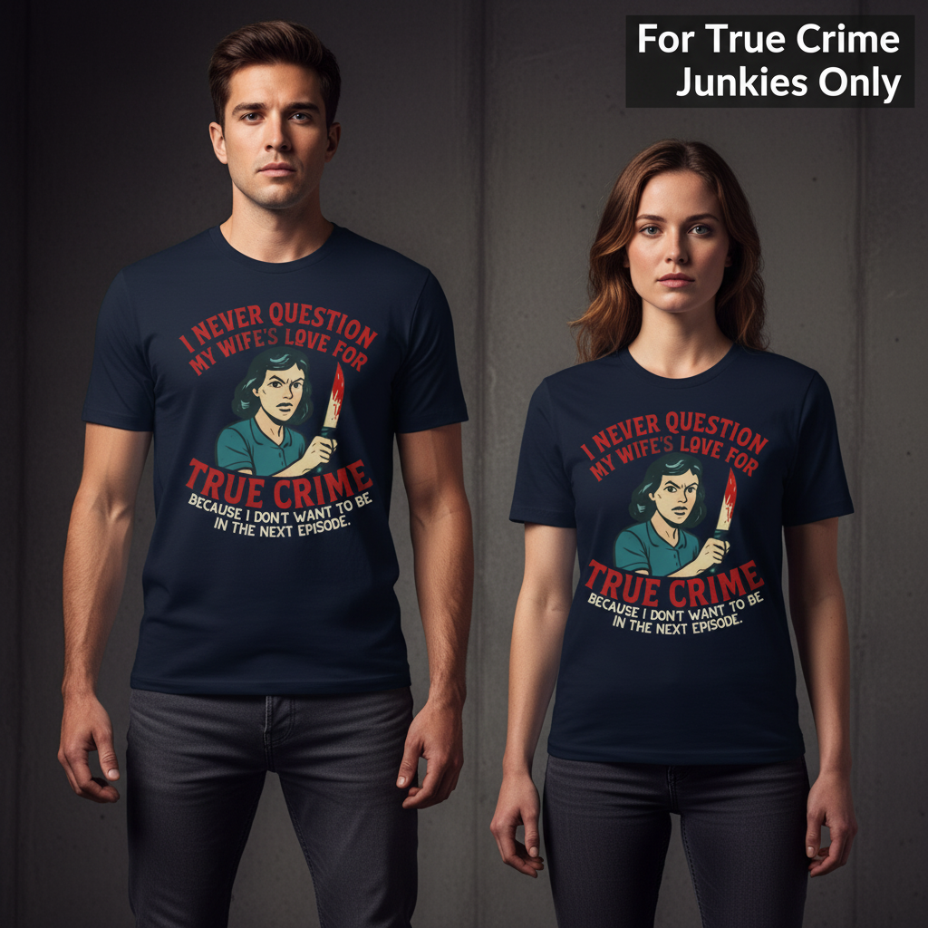 True Crime Wife T-Shirt_stoic