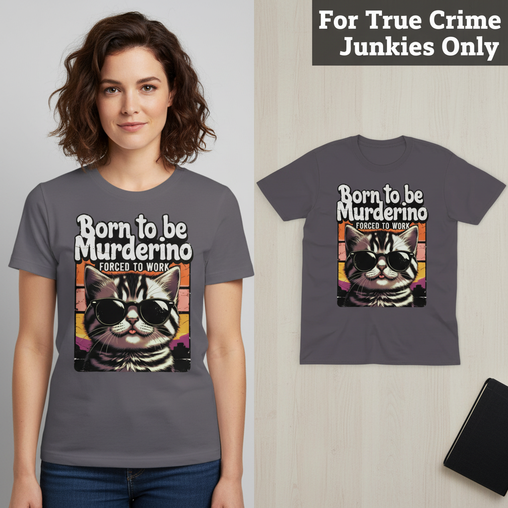Born to Be Murderino T-Shirt_model_flat
