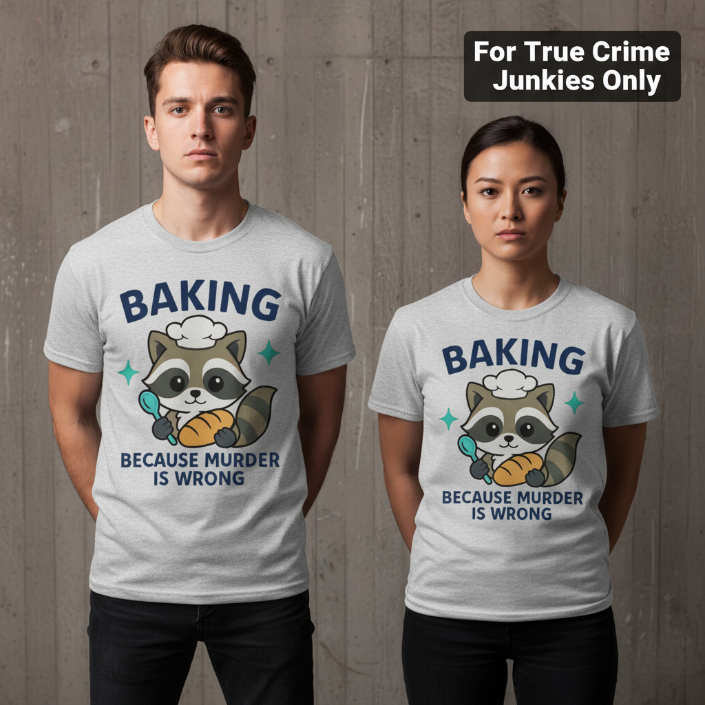 Baking Because Murder Is Wrong T-Shirt_stoic