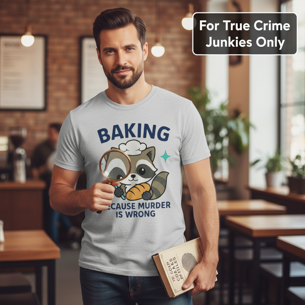 Baking Because Murder Is Wrong T-Shirt_prop_inteact