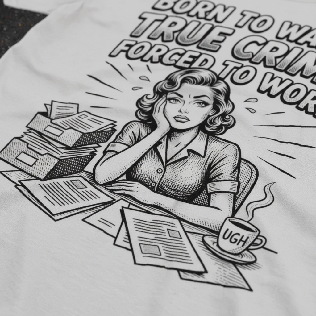 Born to Watch True Crime T-Shirt__detail