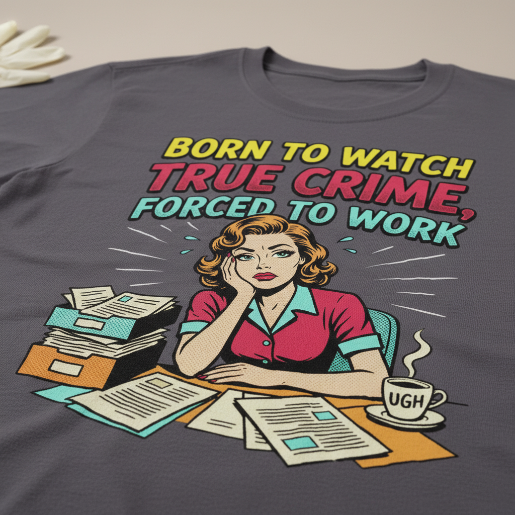 Born to Watch True Crime T-Shirt__detail