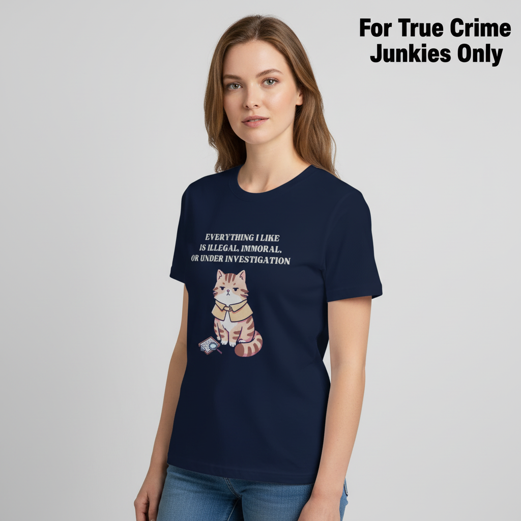 Illegal Cat Detective T-Shirt__hero