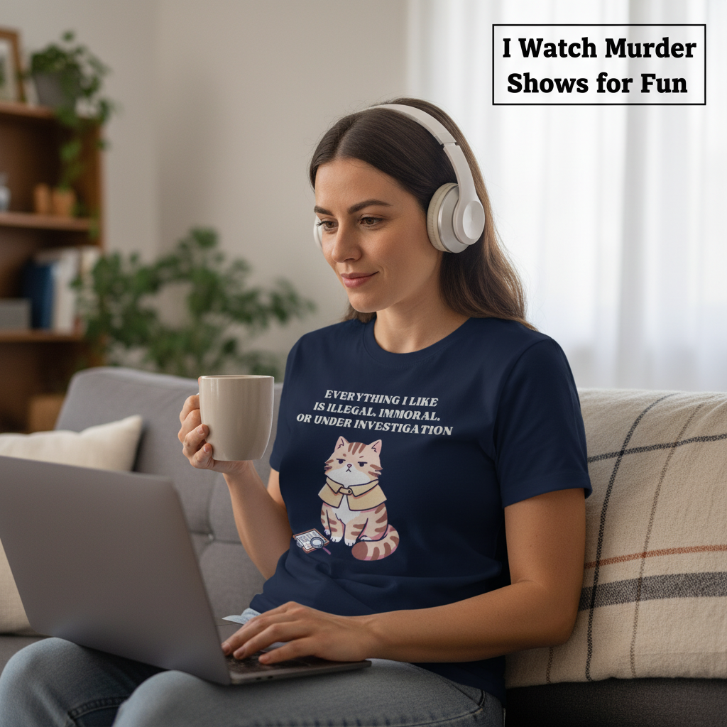 Illegal Cat Detective T-Shirt__use