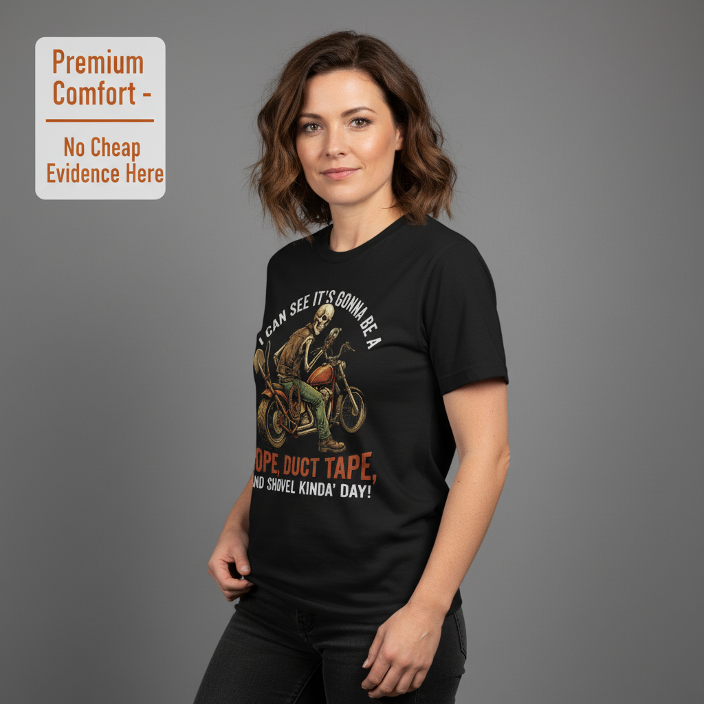 Rope, Duct Tape & Shovel T-Shirt__benefit