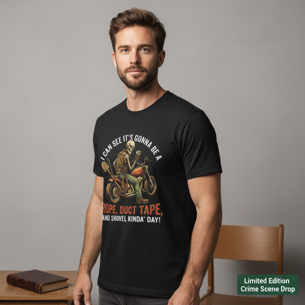 Rope, Duct Tape & Shovel T-Shirt__space