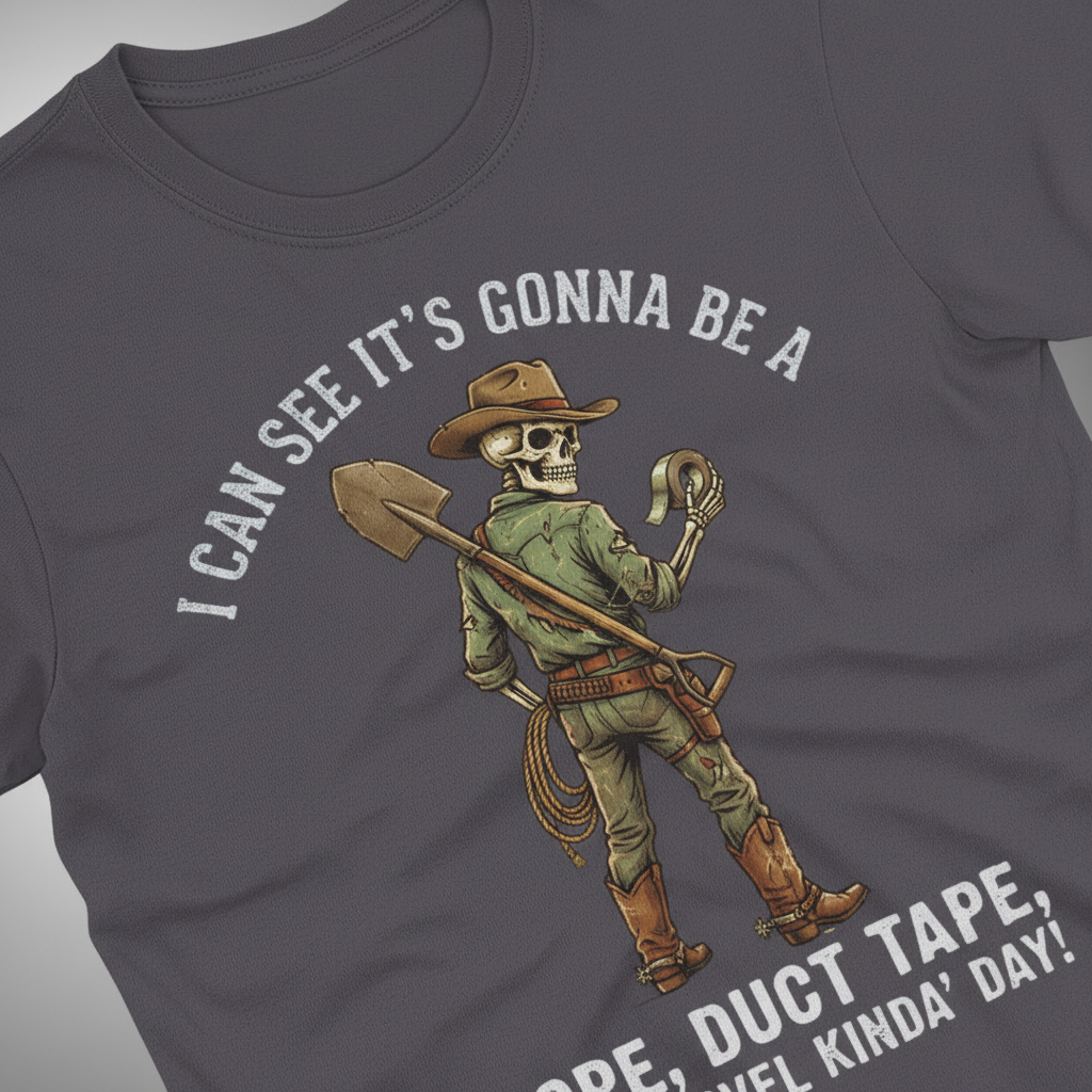 Rope, Duct Tape & Shovel T-Shirt__detail