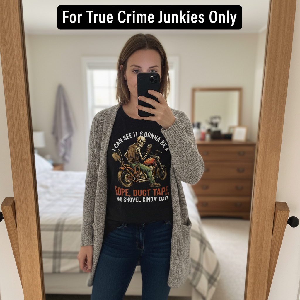 Biker Rope, Duct Tape & Shovel T-Shirt_mirror_selfie