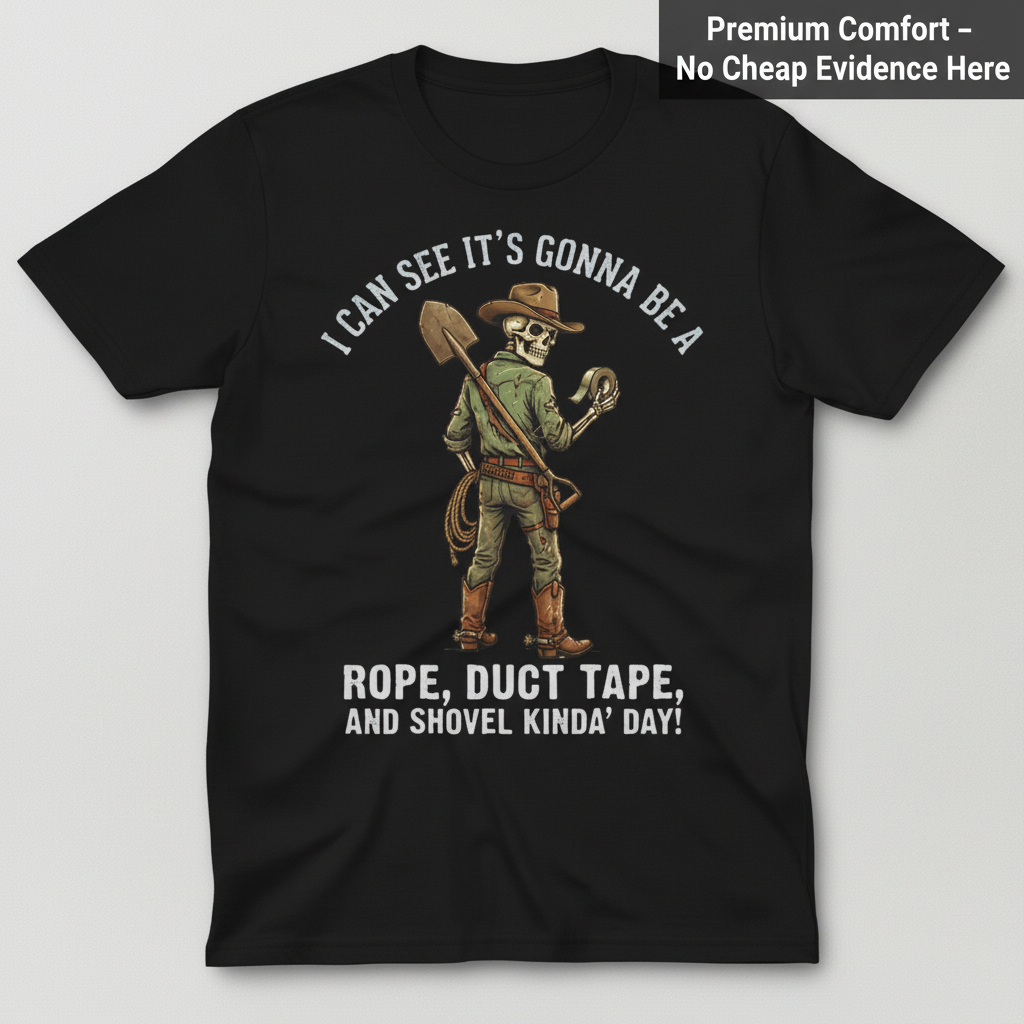 Rope, Duct Tape & Shovel T-Shirt_clean