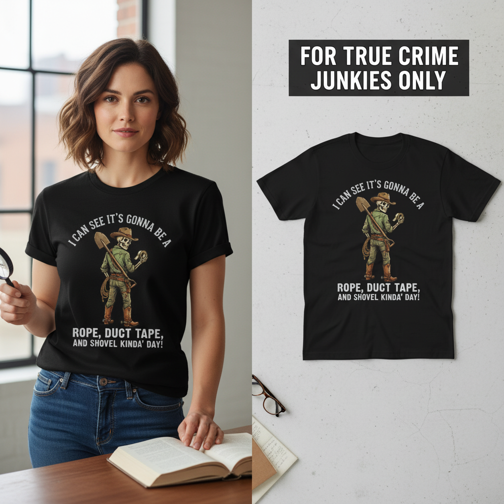 Rope, Duct Tape & Shovel T-Shirt_model_flat
