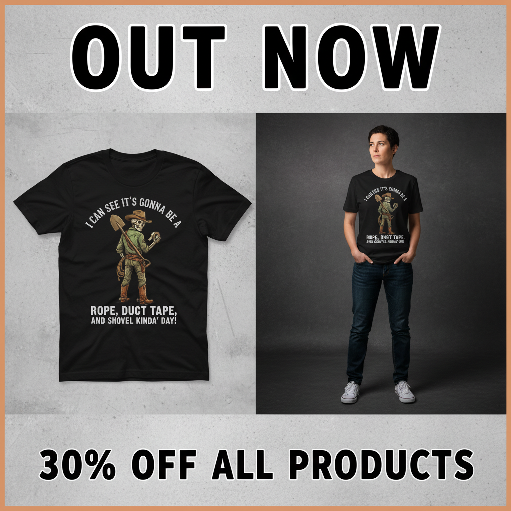 Rope, Duct Tape & Shovel T-Shirt_pet_companion